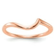 thumbnail image 1 of Solid 14k Rose Gold Contour Wedding Band Ring Size 7.5, 1 of 2