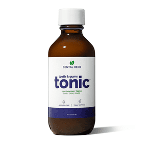 Tooth & Gums Tonic &ndash; Truly Natural Oral Rinse, Plant-Based, Alcohol-Free, Fluoride-Free, Herbal Extracts & Essential Oils, Fresh Breath & Daily Gum Care, 18 fl oz &ndash; Dental Herb Company