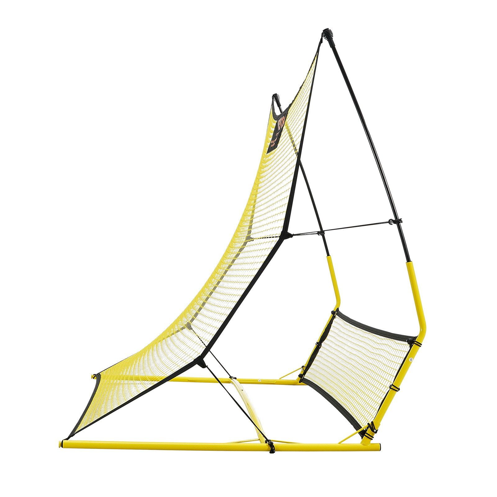 71"x40" Soccer Practice Rebounder Net, Durable Iron Football Trainer – 2-in-1 Portable Design for Passing, Volley & Solo Drills