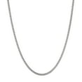 thumbnail image 1 of 14k White Solid Gold Franco Chain Necklace, 1.8mm, 24", 1 of 1