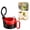 Red, variant on Detachable Hanging Sink Drain Basket with Handle 1-Press Bottom Release Kitchen Sink Strainer Rapid Drainage Food Residue Catcher for Kitchen Bathroom Sponge Scrubber Toothbrush