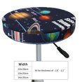 thumbnail image 4 of Honeii Solar System Bar Stool Covers – Perfect Fit for 12" to 14" Round Stools, Crease-Resistant, Stretchy, Washable & Dustproof Seat Slipcovers-12 inch, 4 of 7