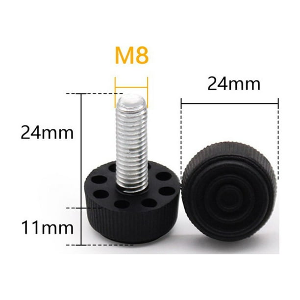Uxcell Furniture Levelers 16 Pcs - M6 X 15mm Adjustable Height Leveling Feet