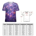 thumbnail image 2 of Lavender T-Shirt O Neck Oversize T-Shirts Short Sleeve Classic Tees Women Summer Graphic Tops, 2 of 5