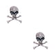thumbnail image 4 of Broche de calavera estilo Punk Sonducket 2piezas Plata antigua, 4 of 5