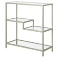 thumbnail image 3 of Henn&Hart 36" Tall Satin Nickel Bookcase, 3 of 9