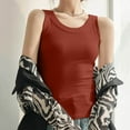 thumbnail image 7 of Meichang Workout Tank Top Woman Cropped Top Sleeveless Round Neck Ribbed Undershirt Slim Fit Solid Basic Tops Running Yoga Athletic Tank Tops, 7 of 7