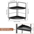 thumbnail image 3 of GHSDFBB Bathroom Organizers Countertop, 2-Tier Corner Shelf, Counter Organizers, Bathroom Storage, Makeup Cosmetic Perfume Vanity Organizers for Bathroom Washroom Kitchen Spice Rack, 3 of 7