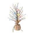 thumbnail image 2 of Easter Egg Pearl Tree Tabletop Ornament, Artificial Flower And Berry Decor, Lightweight Centerpiece For Holiday Tables Mantels Windowsills, Festive Spring Gift, Easy Display Home Party Accent, 2 of 9