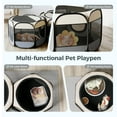 thumbnail image 5 of Dog Playpens Indoor Outdoor, DOMIPET 2 IN1  Pop-up Dog Pet Tent, Portable Mesh Pet Playpen, Foldable Dog Enclosure, Cat Cage Houses, 5 of 9