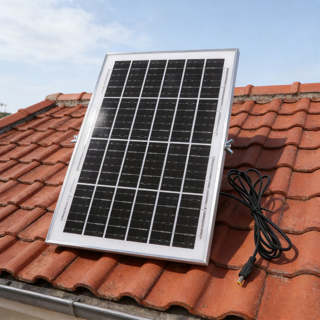 Miiottaa Solar Charging Panel 12V 12W Featuring 5.5X2.1mm Connection Nature Friendly