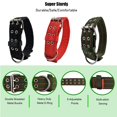 thumbnail image 2 of Miaocao Heavy Duty Adjustable Dog Collar, 2 Inch Wide Military Thick Dog Collars for Large Dogs, Breathable Nylon Pet Collar with Metal Buckle & D Ring, 2 of 6