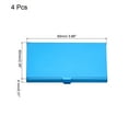 thumbnail image 2 of Professional Business Card Holder Aluminum Slim Pocket Credit Card Case, Blue 4 Pack, 2 of 5