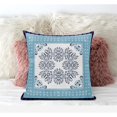 thumbnail image 3 of Window Wreath Palace Throw Fabric Pillow in Cream Hot Pink 18x18, 3 of 5