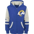 thumbnail image 2 of Youth Royal Los Angeles Rams Colorblock Full-Zip Hoodie, 2 of 3