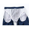 thumbnail image 6 of YuKaiChen Men's Swim Shorts Quick Dry Beach Shorts with Zip Pockets and Mesh Lining Navy 34, 6 of 10