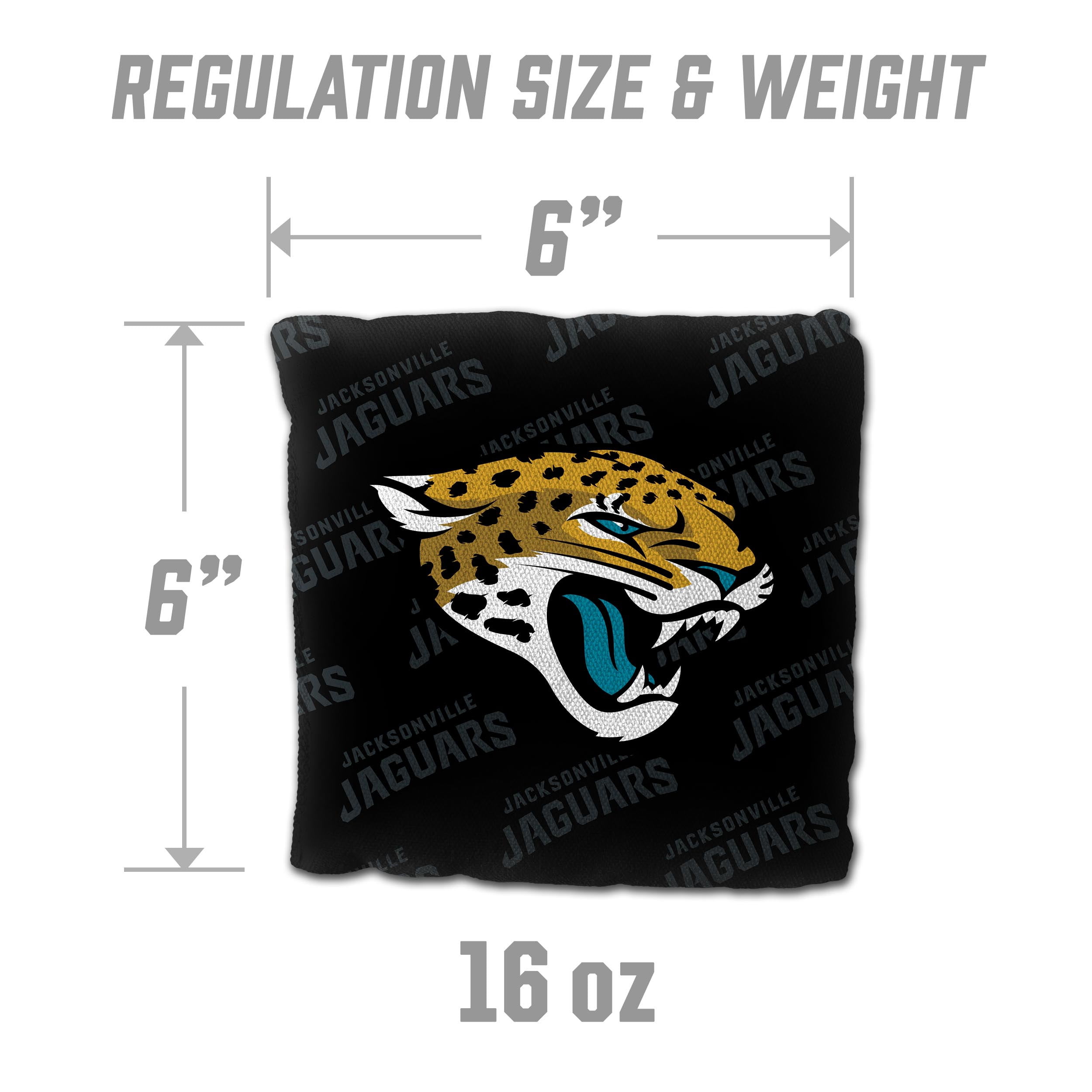NFL Jacksonville Jaguars Cornhole Bags - 4PK - Black