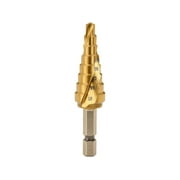 Grizzly Industrial Step Drill Bit 3/16in. to 5/8in. TiN Coated by 16ths, 8 Steps