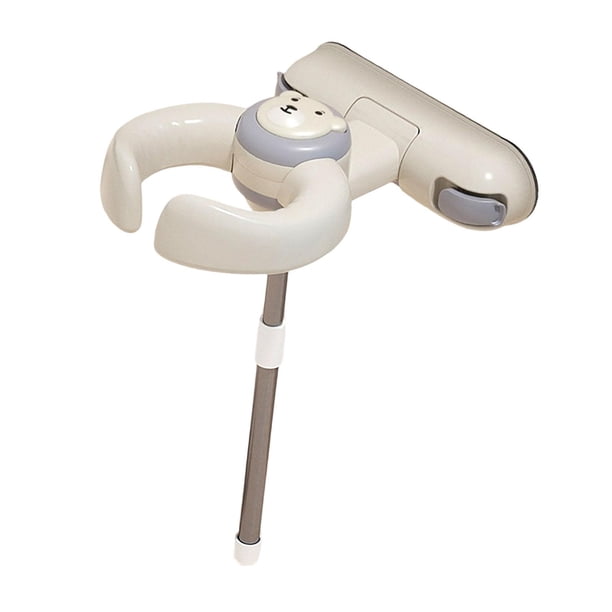 Soporte de baño con asas suaves, barra de soporte, cómodo, plegable y ajustable para bañera y ducha. Estilo B