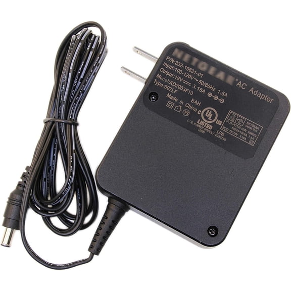 Genuine 19V AC Adapter for NET-GEAR Nighthawk 332-10631-01 AD2003F10 WiFi Router 19VDC 3.16A Power Supply Cord Charger