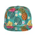 thumbnail image 2 of Balery Baseball Cap Flat Bill Hats for Men Adjustable Size for Running Workouts and Outdoor Activities All Seasons Dad Hat(Pineapple ), 2 of 9
