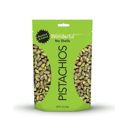 Peanuts Salted Shell - Wonderful Pistachios Roasted & Salted No Shell Pistachios, 12 Oz.
