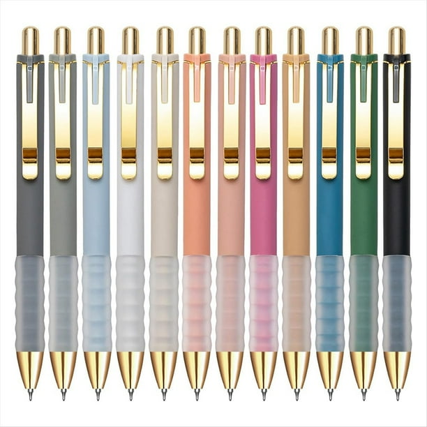 BolíGrafos de Gel de , Punta Fina de 0,5 mm, Escritura Suave, RetráCtiles, Suministros de Oficina (12 Unidades)