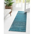 thumbnail image 5 of Unique Loom Oasis Collection Area Rug - Calm (2' x 12' Runner Blue/Navy Blue), 5 of 10