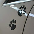thumbnail image 3 of 4PCS 3D Chrome Dog Paw Footprint Sticker Decal Auto Car Emblem Decal Decoration, 3 of 5