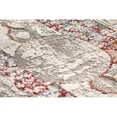 thumbnail image 3 of MDA Home Andros 5'x8' Abstract Transitional Fabric Area Rug in Red/Multi, 3 of 10