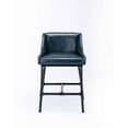 thumbnail image 3 of Boraam Parlor Faux Leather Adjustable Bar Stool - Midnight Blue, 3 of 8