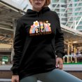 thumbnail image 2 of Above All Else, Show Love to Yourself, Retro Rainbow Art Merch Gift, Black Hooded Sweatshirt or Hoodie, 3XL, 2 of 5