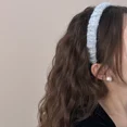 thumbnail image 5 of Hair bands for women girl accessories korean headband fairy furry popular new in leading fashion makeup washing sweets kpop 2024 (Blue headband), 5 of 6