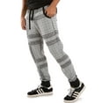 thumbnail image 3 of Vibes Men's Relaxed Fit Printed Fleece Jogger Sweat Pants, 3 of 5
