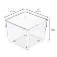 thumbnail image 3 of iDesign Plastic Drawer Organizer Bin - Set of 6 - Clear, 3 of 8