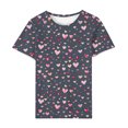 thumbnail image 4 of Soki T-Shirt Mode Décontracté Brillant pour Femmes Col Rond Manches Courtes, 4 of 4
