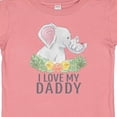 thumbnail image 4 of Inktastic I Love My Daddy Cute Elephants and Spring Flowers Boys or Girls Baby T-Shirt, 4 of 5