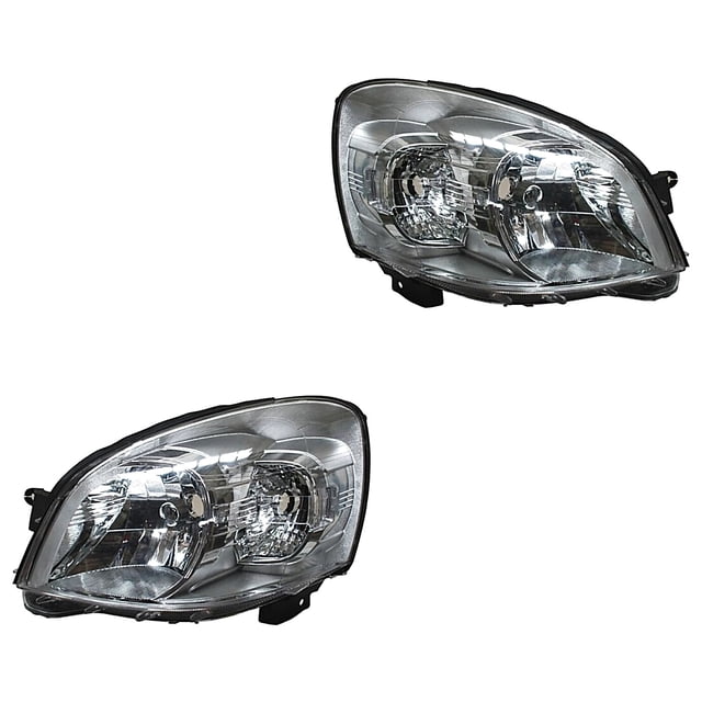 Par de Faros TYC Chevy 2009 A 2012 Fondo cromado
