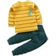thumbnail image 3 of Ropa para niños Trajes de manga larga con estampado de dinosaurios Tops y pantalones Conjunto de pantalones de otoño e invierno Ropa para niños pequeños, 3 of 5