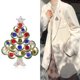 thumbnail image 2 of Broche de cristal Vintage JAMW para mujer Navidad broche de vacaciones árbol de Navidad, 2 of 5