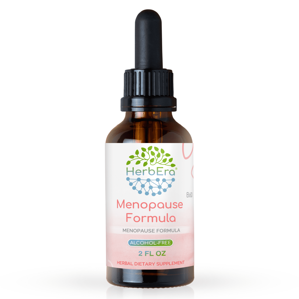 HerbEra Menopause Formula Extract, Dietary Supplement Herbal Formula, Made from Vitex Berry, Licorice Root, Motherwort, Dong Quai Root, Burdock Root, Black Cohosh Root 2 oz