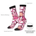 thumbnail image 4 of Disketp Cute Girl Unisex Crew Socks Lightweight Breathable Ventilation Ankle Socks, Mid-calf socks for Daily, 4 of 6