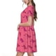thumbnail image 2 of Fotbe Leopard Print Vestido Largo de Moda para Mujer, Vestido Tipo Camiseta con Manga Corta y Estilo Casual a Rayas y Bloques de Color, 2 of 6