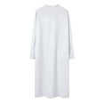 thumbnail image 4 of TAIAOJING Toddler Kids Arabic Thobe Thobe Long Sleeve Kaftan Stand Collar Robe With Button Up For Boys Girls Classic Baby Child Daliywear 4-5 Years, 4 of 7