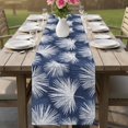 thumbnail image 6 of Table Runners 36 Inches Long Dress Scarves, Navy Blue Palm Leaves Coastal Farmhouse Kitchen/Dining Table Decor Table Runner, Short Coffee Tablerunners, Summer Tropical Botanical 13x36 Inch, 6 of 9
