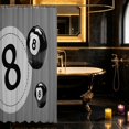thumbnail image 3 of Erosebridal Billiard Shower Curtain 72Wx72L Light Gray Bathroom Curtain, Light Gray, 3 of 5