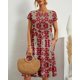 thumbnail image 2 of Vestido midi Zhyaj, túnica holgada de algodón con bolsillos para mujer, 2 of 7