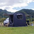thumbnail image 4 of Toldo automático emergente para 4-6 personas, toldo de playa autónomo, toldo de pesca, pérgola, refugio para acampar al aire libre, tienda de campaña trasera extendida para SUV y automóvil, 4 of 5