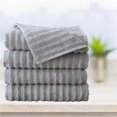 thumbnail image 1 of Serviettes de Bain en Coton 100 % Sans Torsion - Argent, 1 of 1