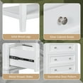 thumbnail image 4 of EUROCO 24" Bathroom Vanity with Sink,Modern Bathroom Storage Cabinet with Solid Wood Frame ,Drawer and Open Shelf,White, 4 of 8